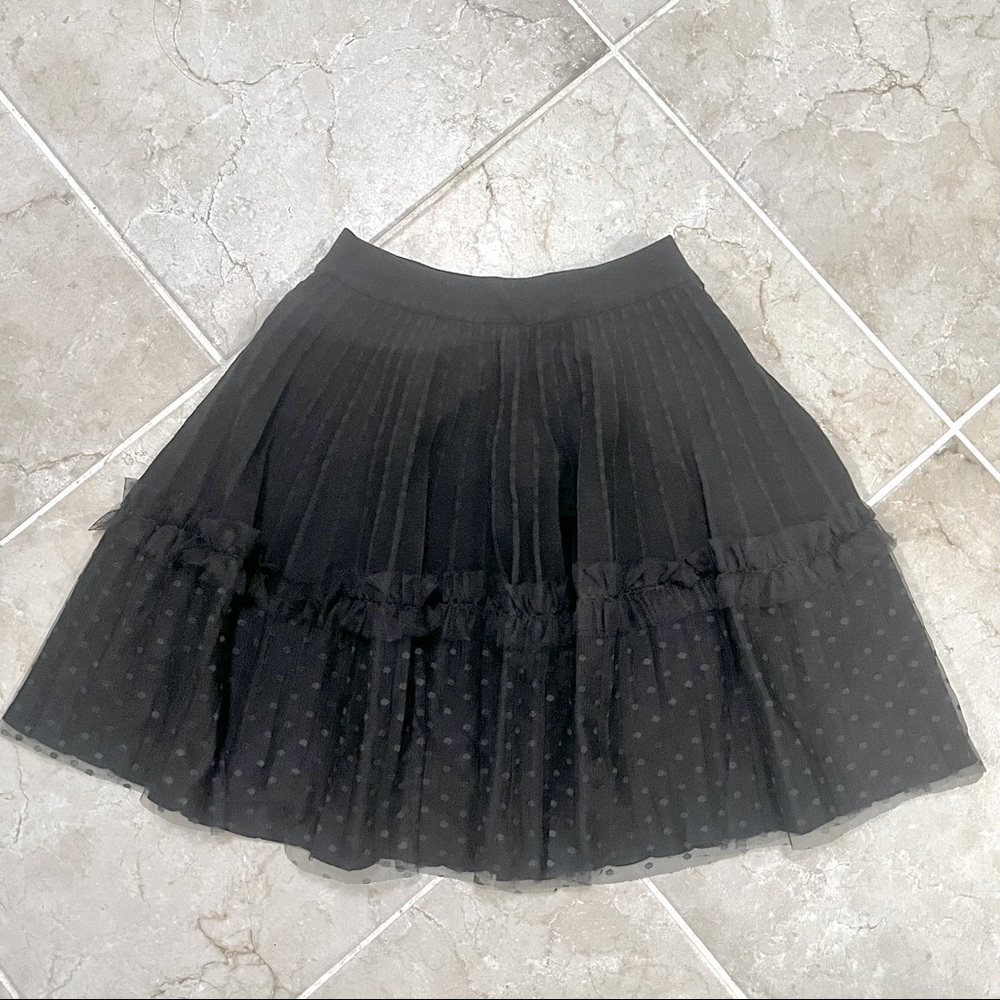 Like new black mesh knitted mini skirt